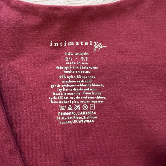 Free People Intimately Tank Top Red-Size S - Picture 3 of 3